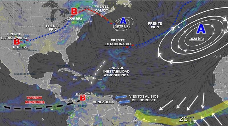 Sistema de Vaguada genera inestabilidad atmosférica Sistema de Vaguada genera inestabilidad atmosférica