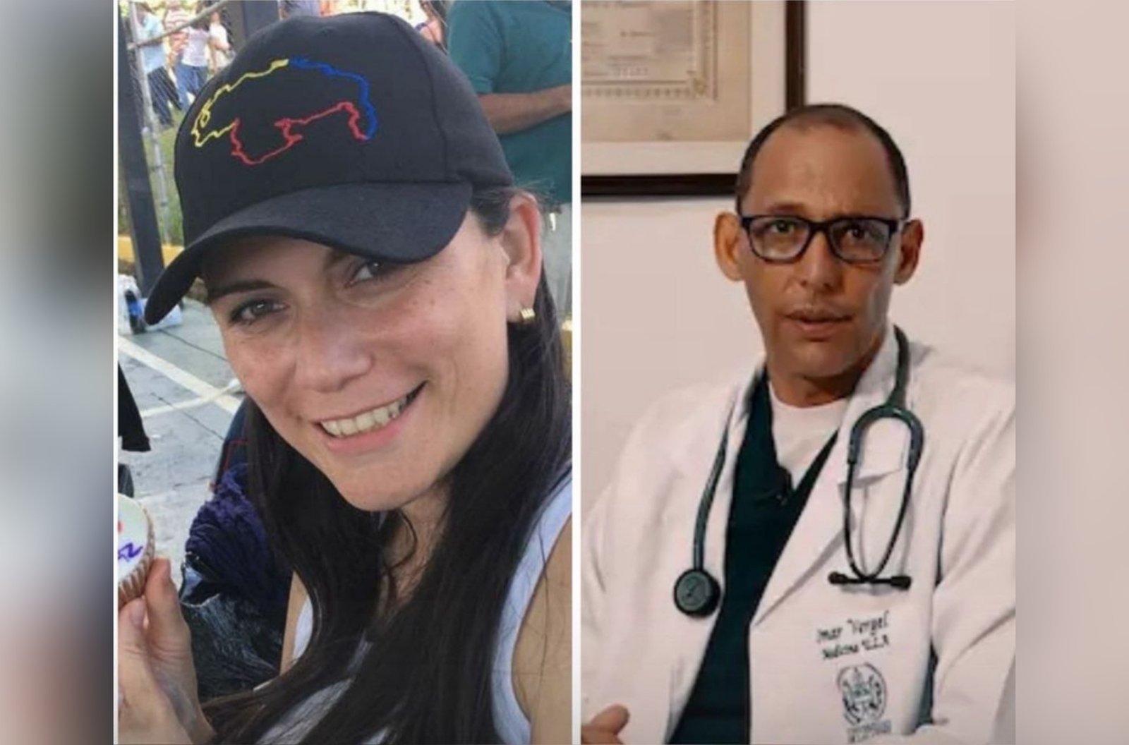 Liberan a Omar Vergel y Merlina Carrero tras haber sido detenidos por cuerpos de seguridad Liberan a Omar Vergel y Merlina Carrero tras haber sido detenidos por cuerpos de seguridad