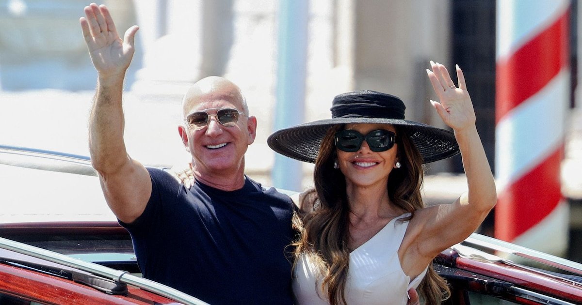 Jeff Bezos y Lauren Sánchez cerraron su lujosa boda de tres días con una exclusiva fiesta de pijamas en Venecia