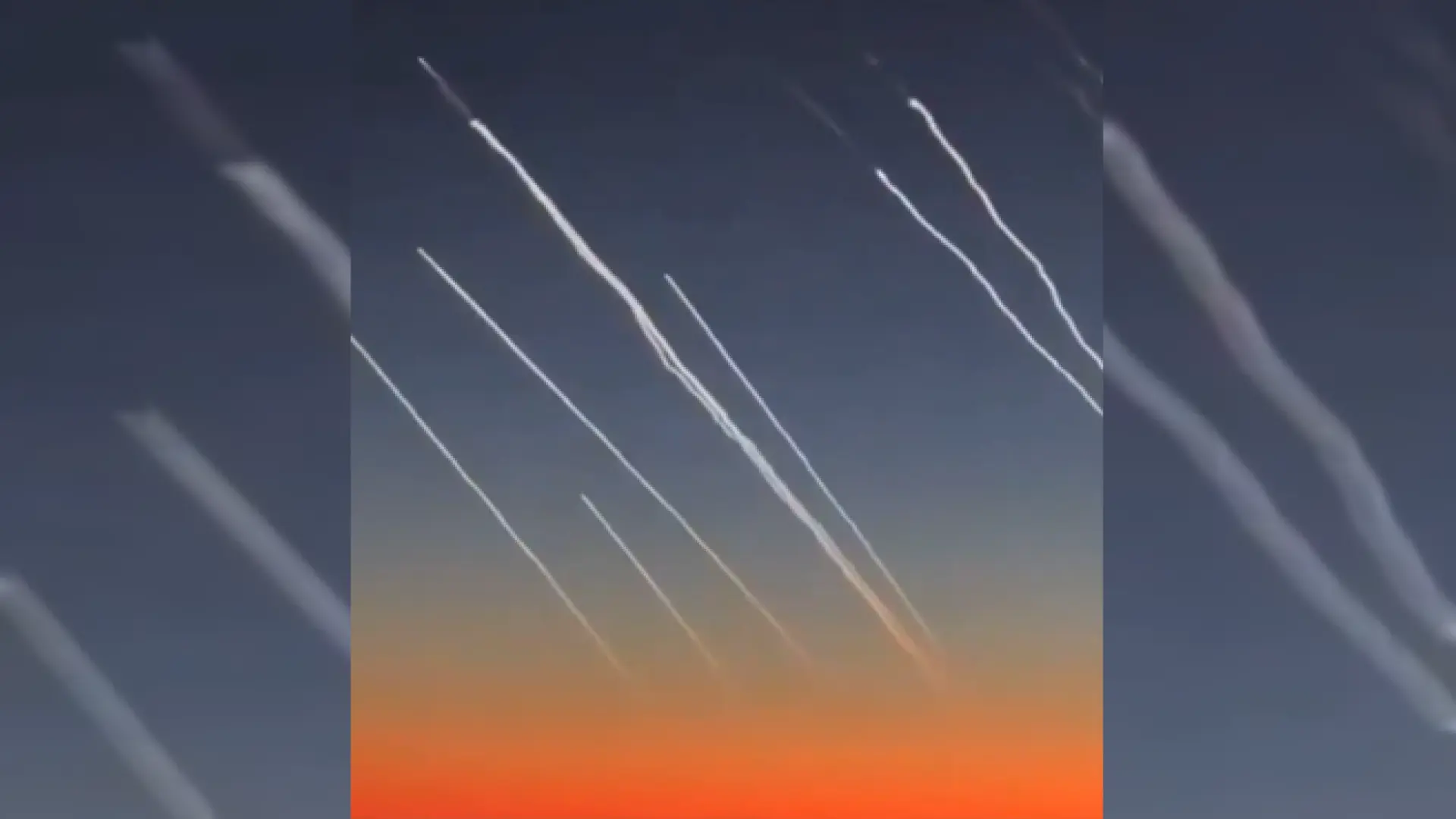 El momento en el que los pasajeros de un avión de Dubai son testigos de los misiles lanzados por Irán a Israel en pleno vuelo