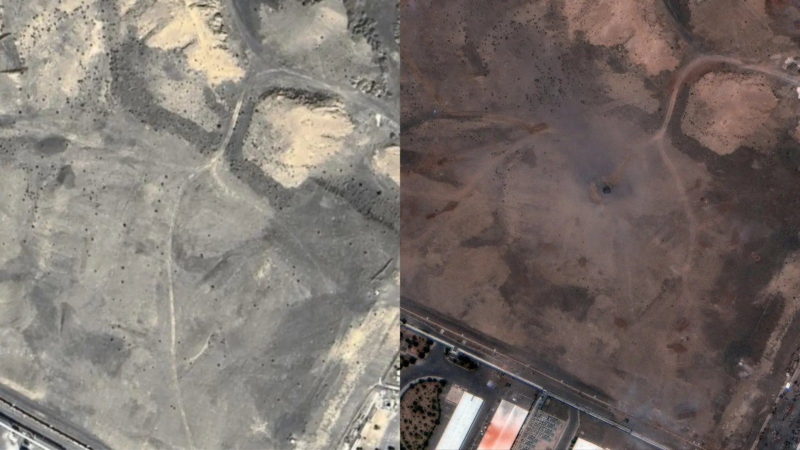 así quedaron las bases nucleares tras el ataque